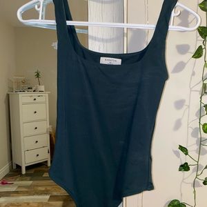 dark green babaton body suit